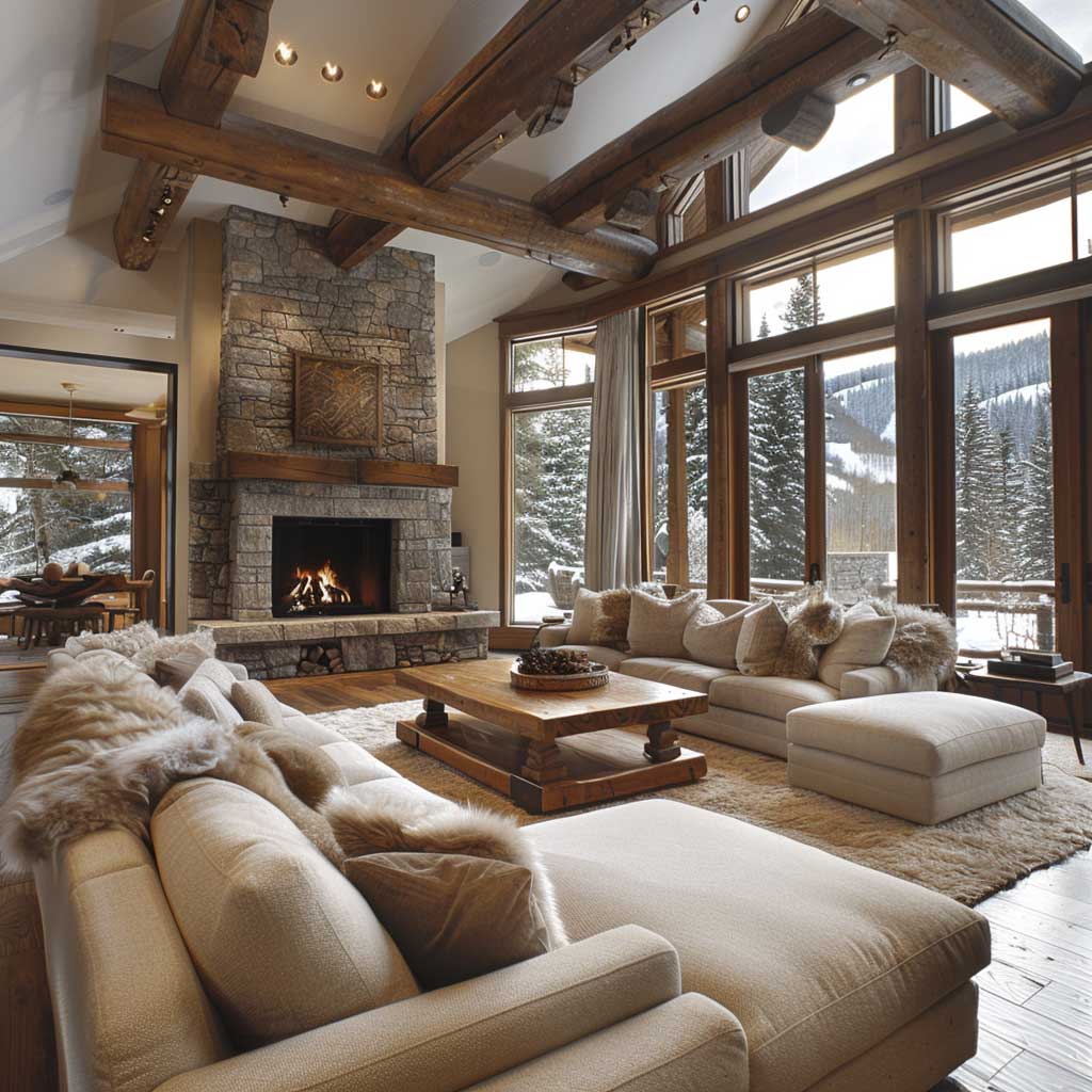 How to Bring Chalet Interior Charm into Your Home • 333+ Art Images