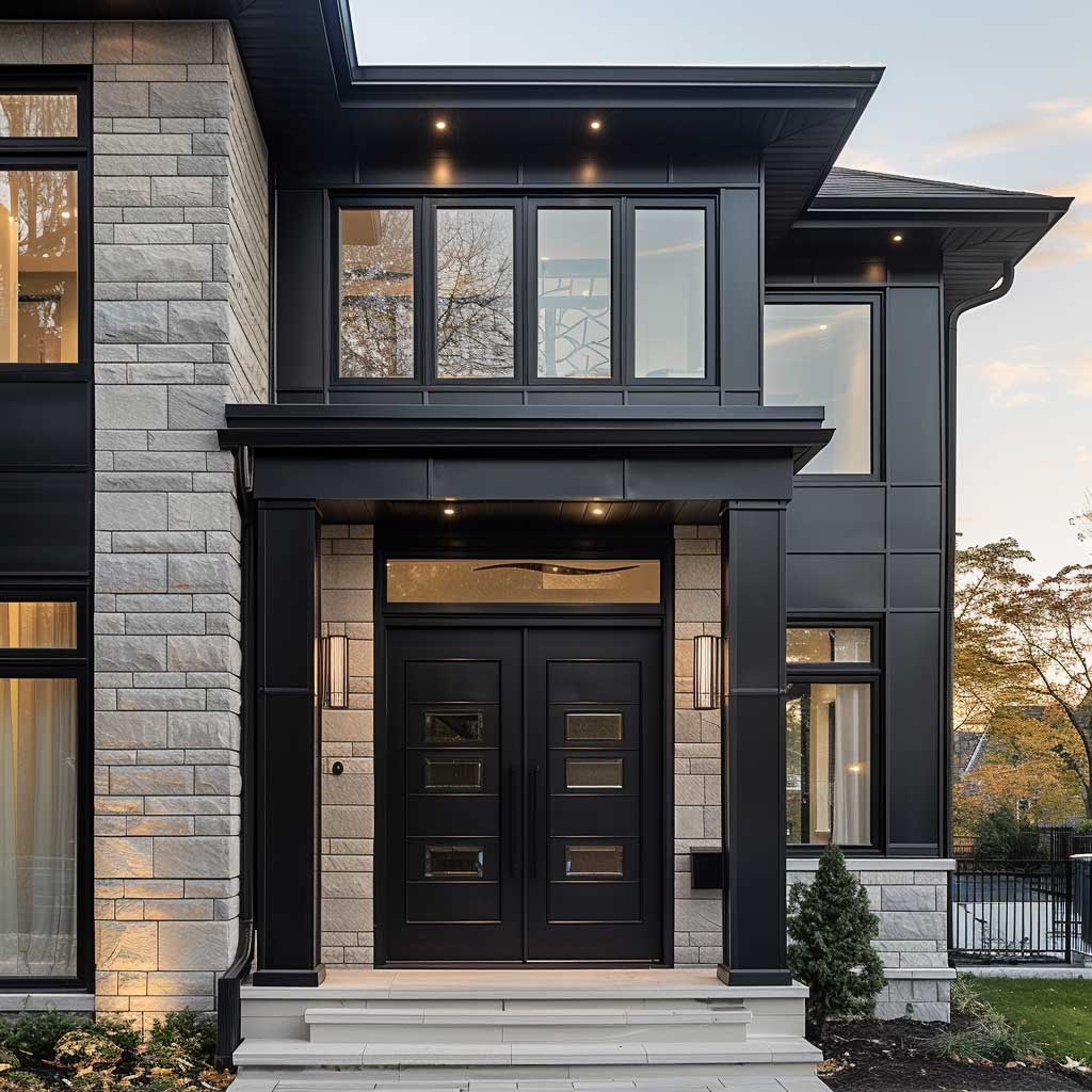 Bold Statements: Incorporating Black Accents for a Striking House Front - 2