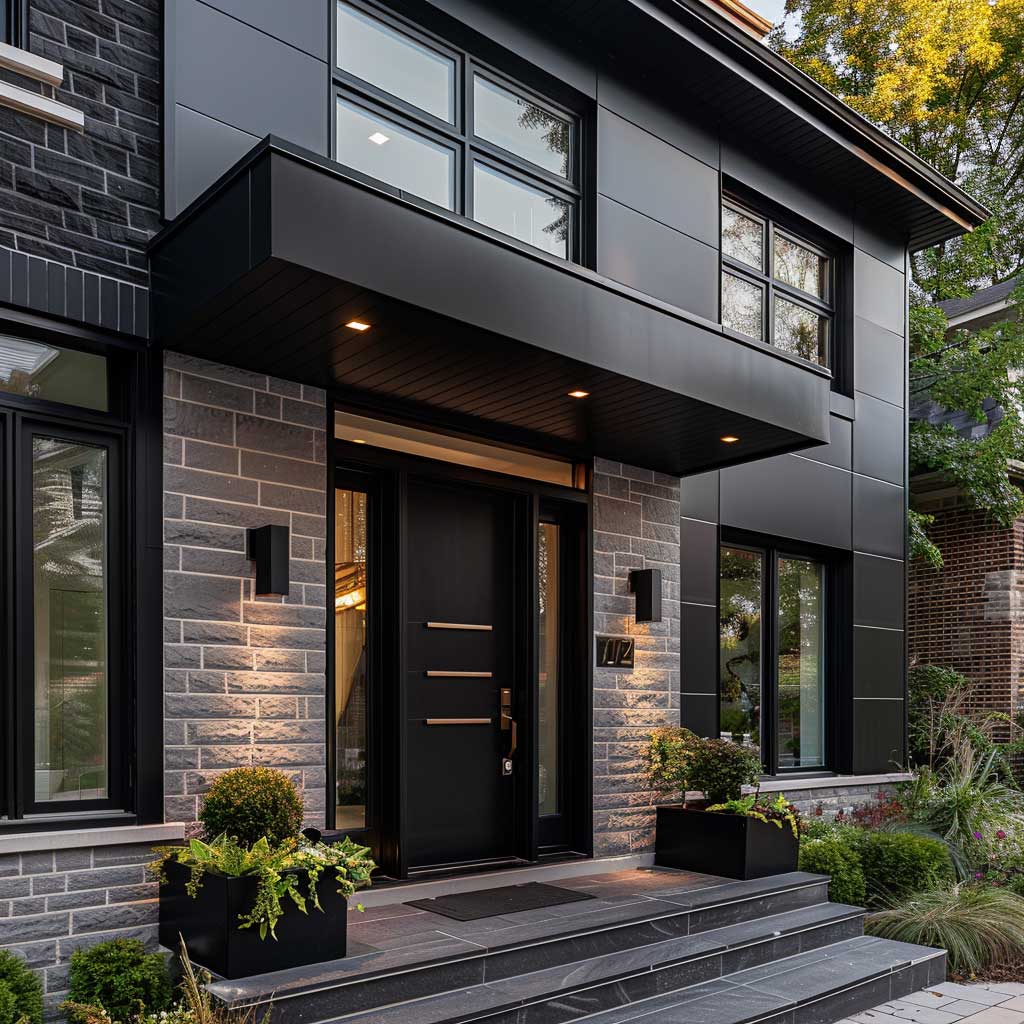 Bold Statements: Incorporating Black Accents for a Striking House Front - 3