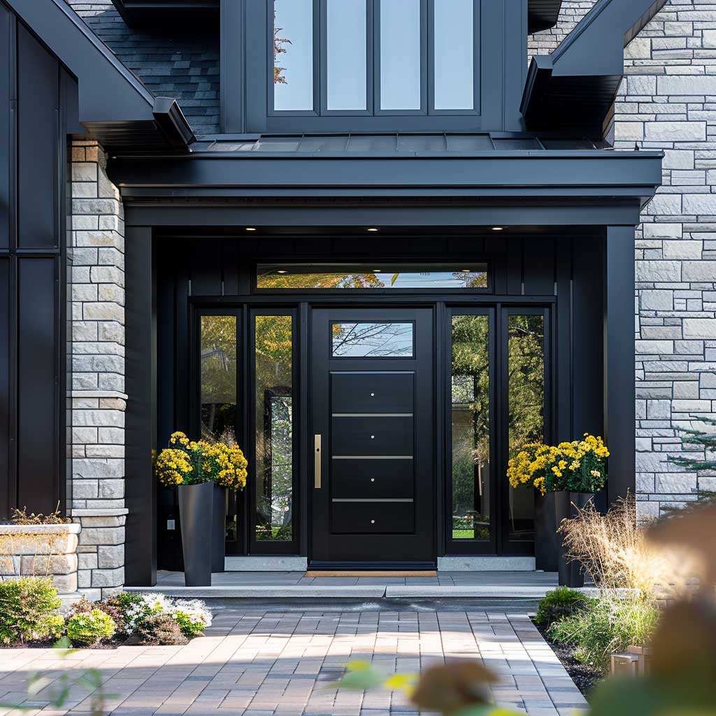 Bold Statements: Incorporating Black Accents for a Striking House Front - 4