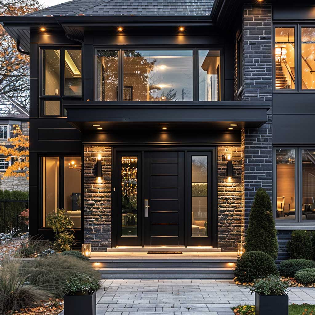 Bold Statements: Incorporating Black Accents for a Striking House Front - 6