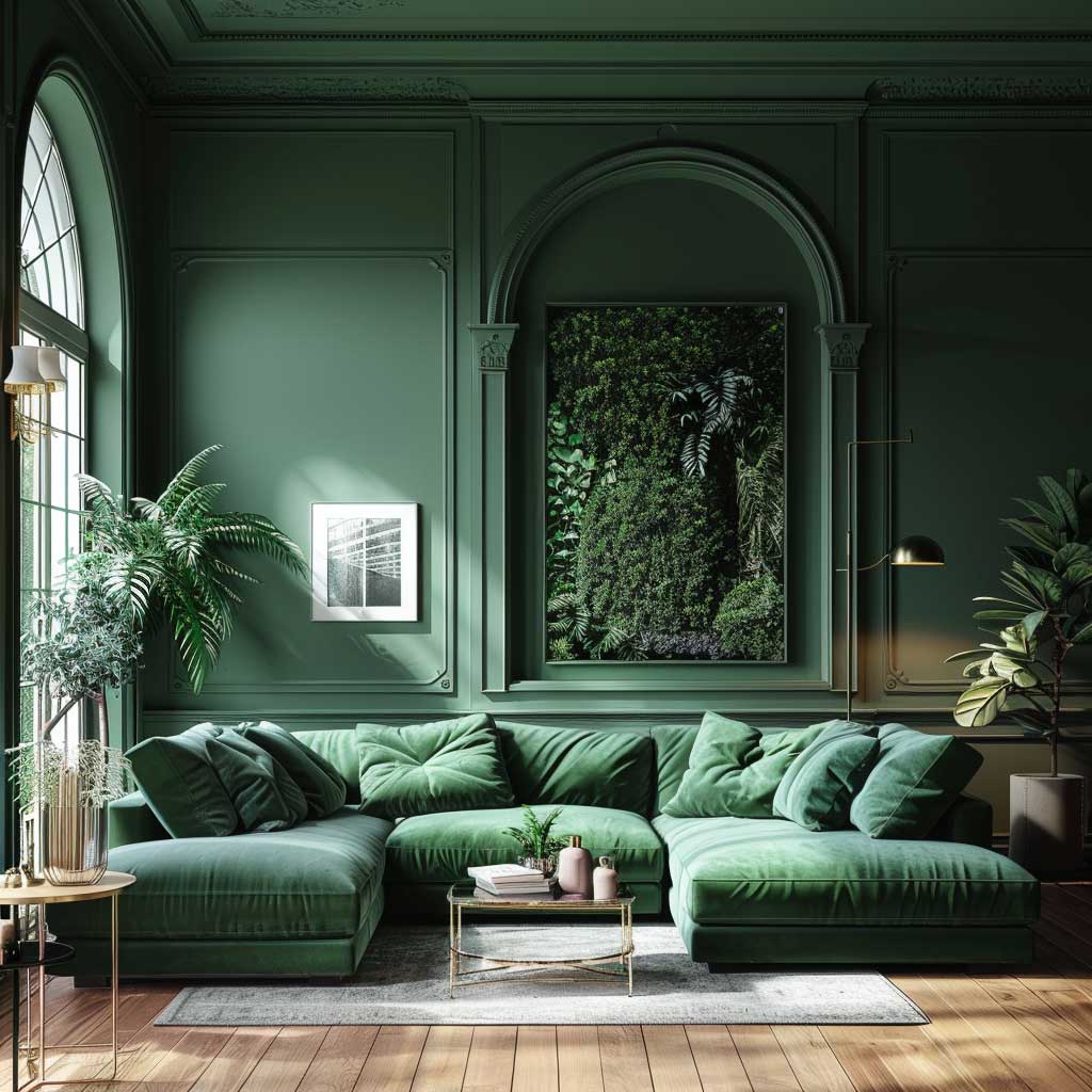 Mastering the Art of Dark Green Interior Design • 333+ Inspiring ...