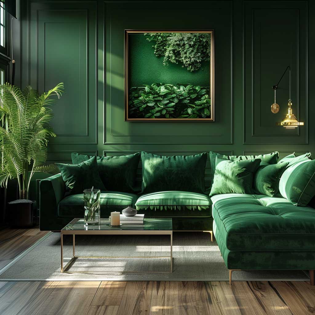 Mastering the Art of Dark Green Interior Design • 333+ Inspiring ...