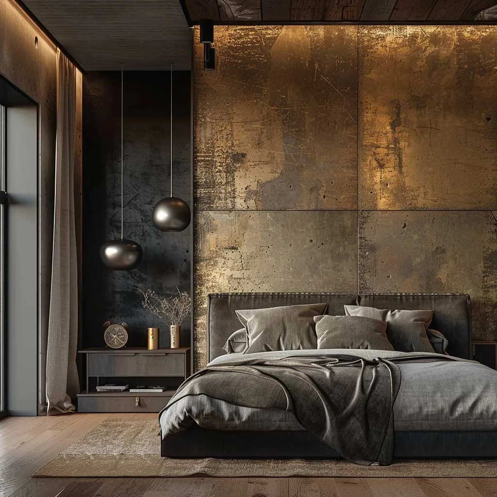 10+ Ideas for Painting Bedroom Walls for a Chic Industrial Look