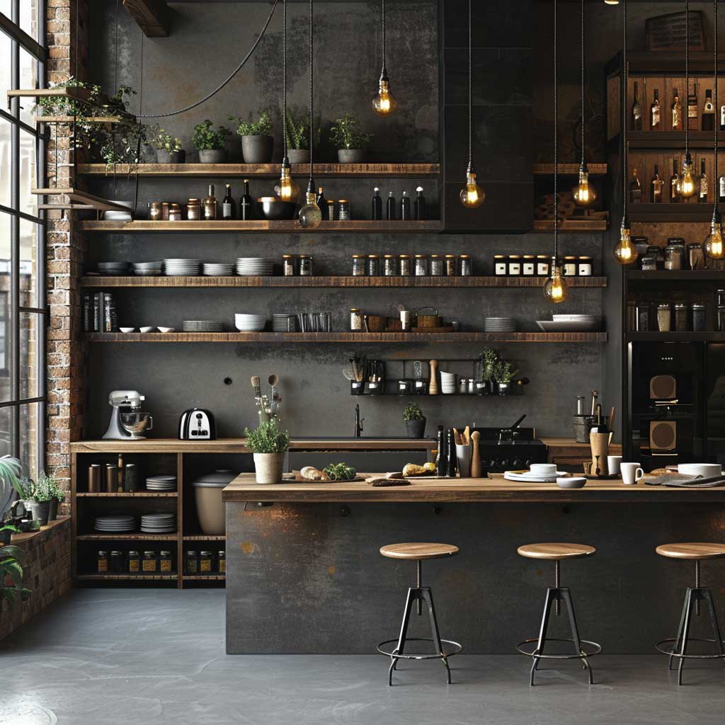 3+ L Shaped Kitchen Design Tips for Sleek Industrial Spaces • 333k ...