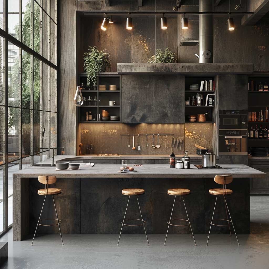 3+ L Shaped Kitchen Design Tips for Sleek Industrial Spaces • 333 ...