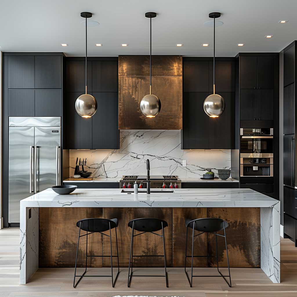 Minimalist Interiors Featuring Sleek Metal Panels