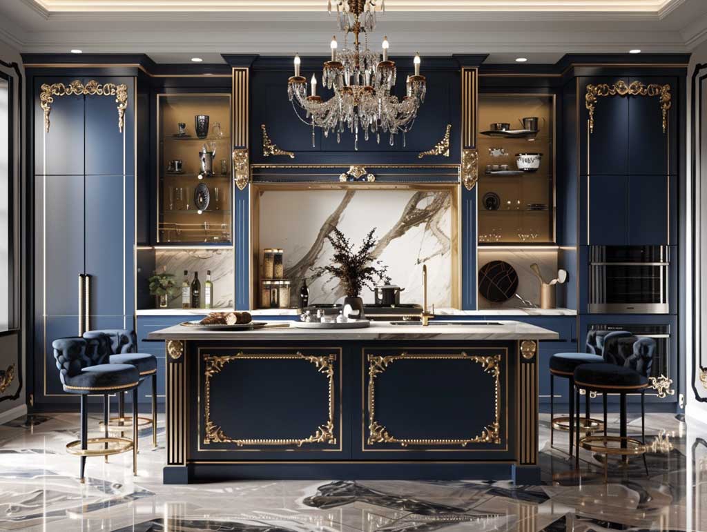 20+ Luxurious Two Tone Kitchen Cabinets Ideas for Art Deco Inspired Spaces
