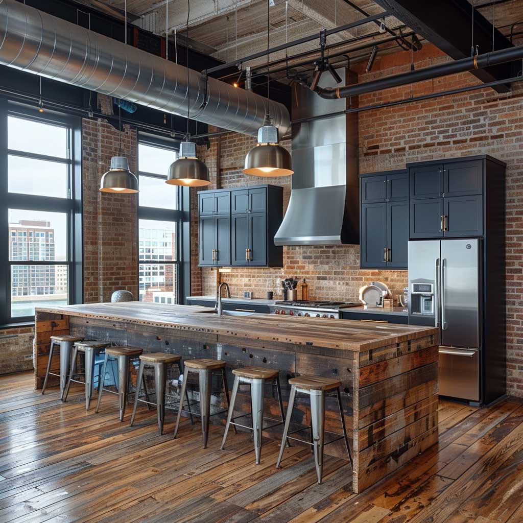 18+ Best Kitchen Designs That Perfectly Blend Industrial Elements with ...