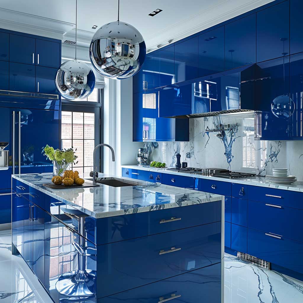 21+ Industrial Edge Blue Kitchen Cabinets for a Bold, Urban Feel • 333 ...