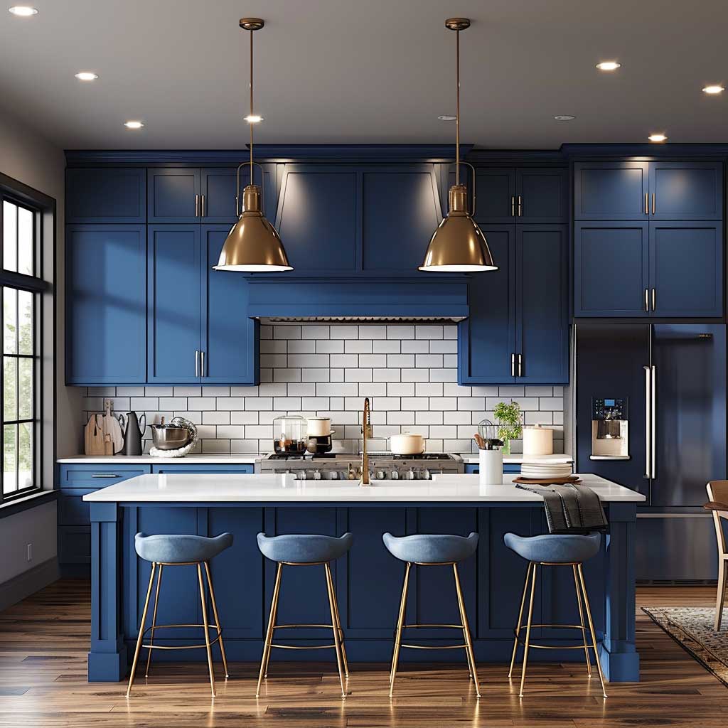 10+ Hollywood Regency Blue Kitchen Cabinets for a Touch of Old-School ...