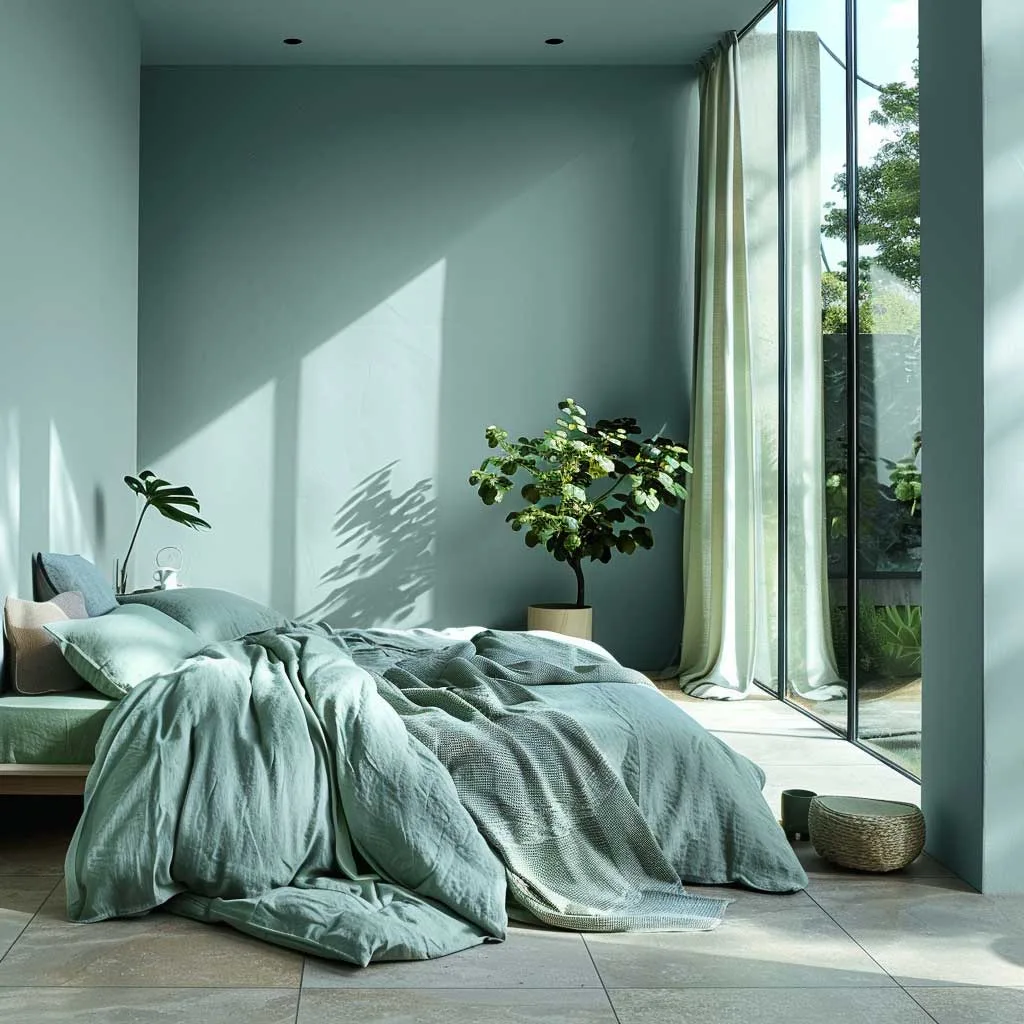 The Harmony of Blues and Greens: A Natural Color Palette for House Interior
