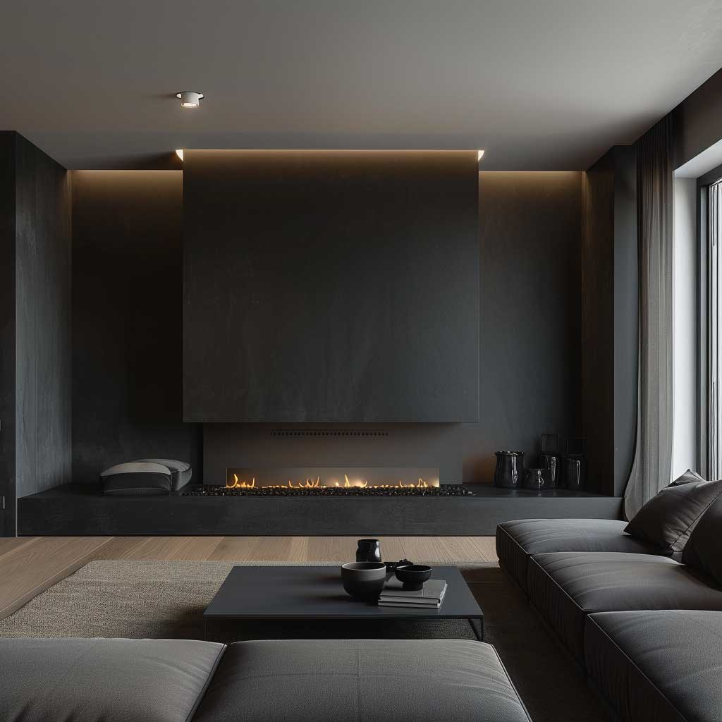 20+ Sleek Black Fireplace Wall Ideas for Bold Interiors • 333k ...