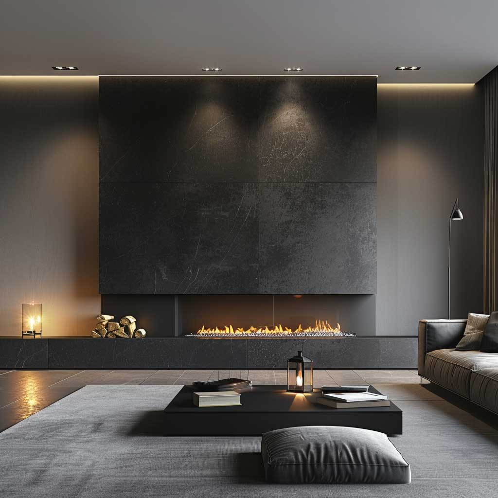 20+ Sleek Black Fireplace Wall Ideas for Bold Interiors • 333 ...