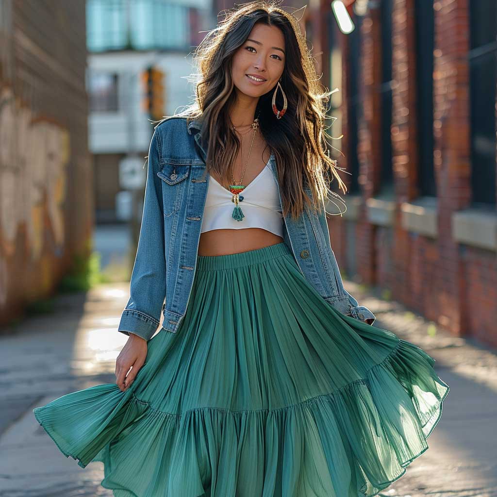 Flowy skirt outfit hotsell