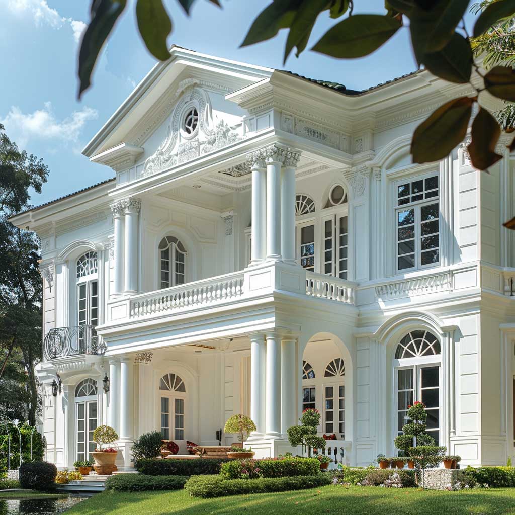 Classic White Home Exterior Colour Guide for a Timeless Style • ArtFasad