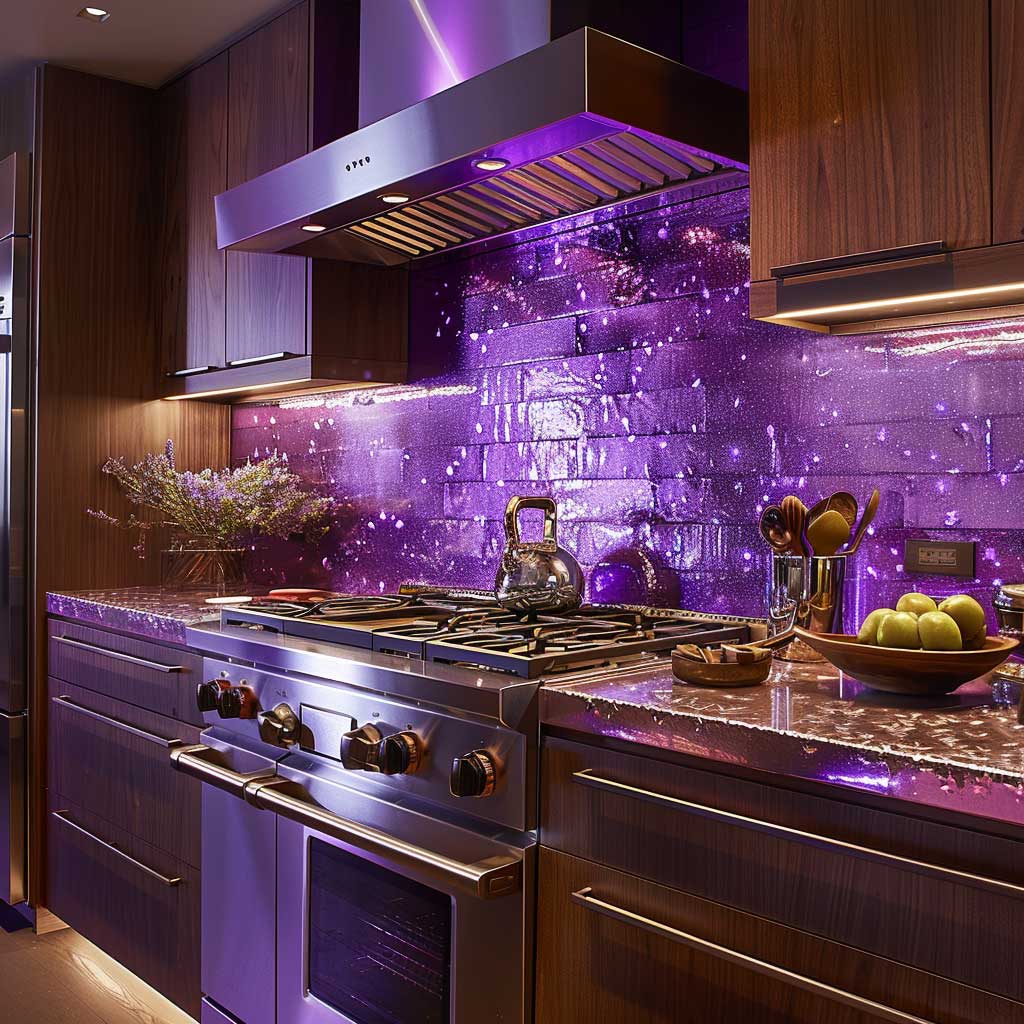 10+ Purple Kitchen Backsplash Designs for a Touch of Elegance • 333k ...