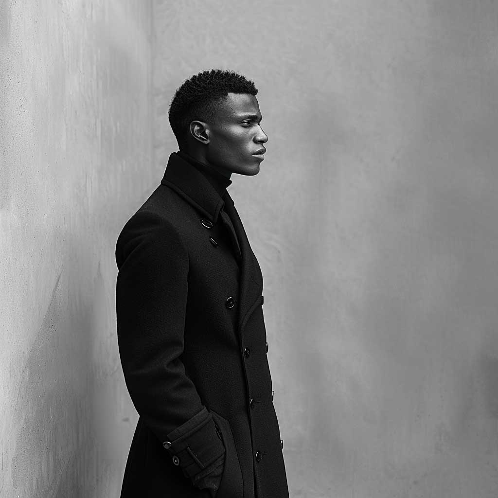 Sleek Lines and Subtle Elegance in Men Coat Design - 5