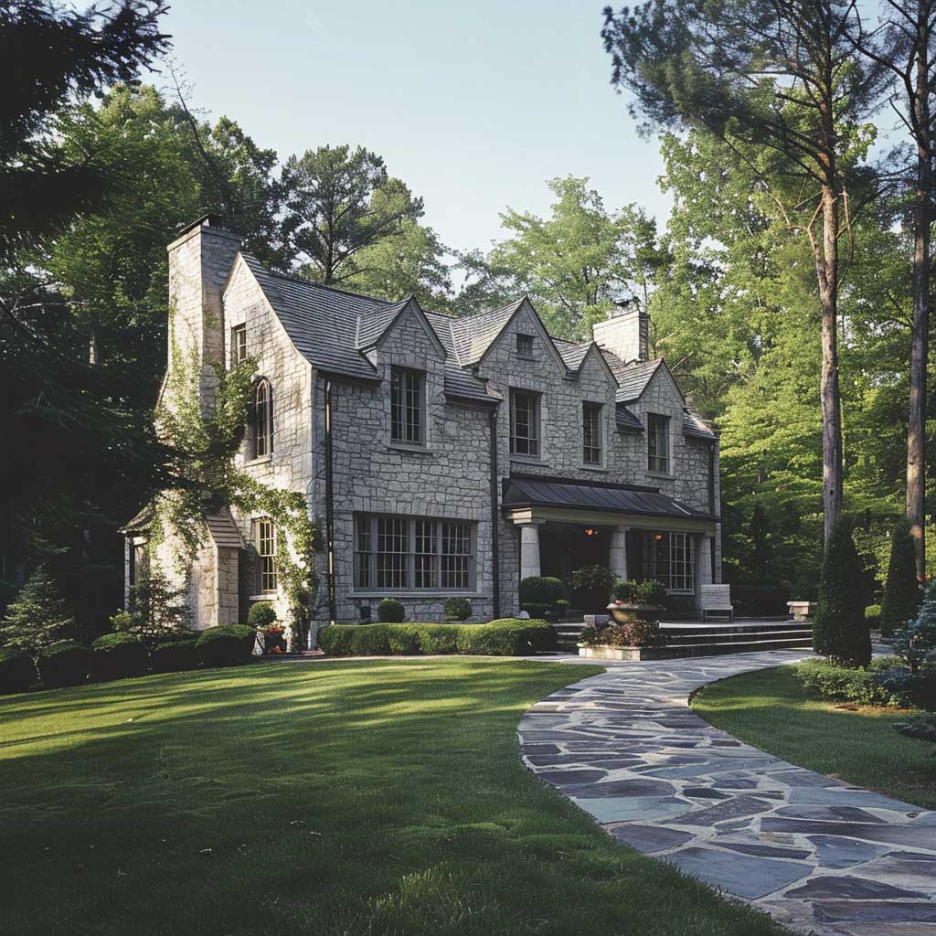 Harmonize Your Exterior With Forest Green And Stone Gray Outdoors Paint 