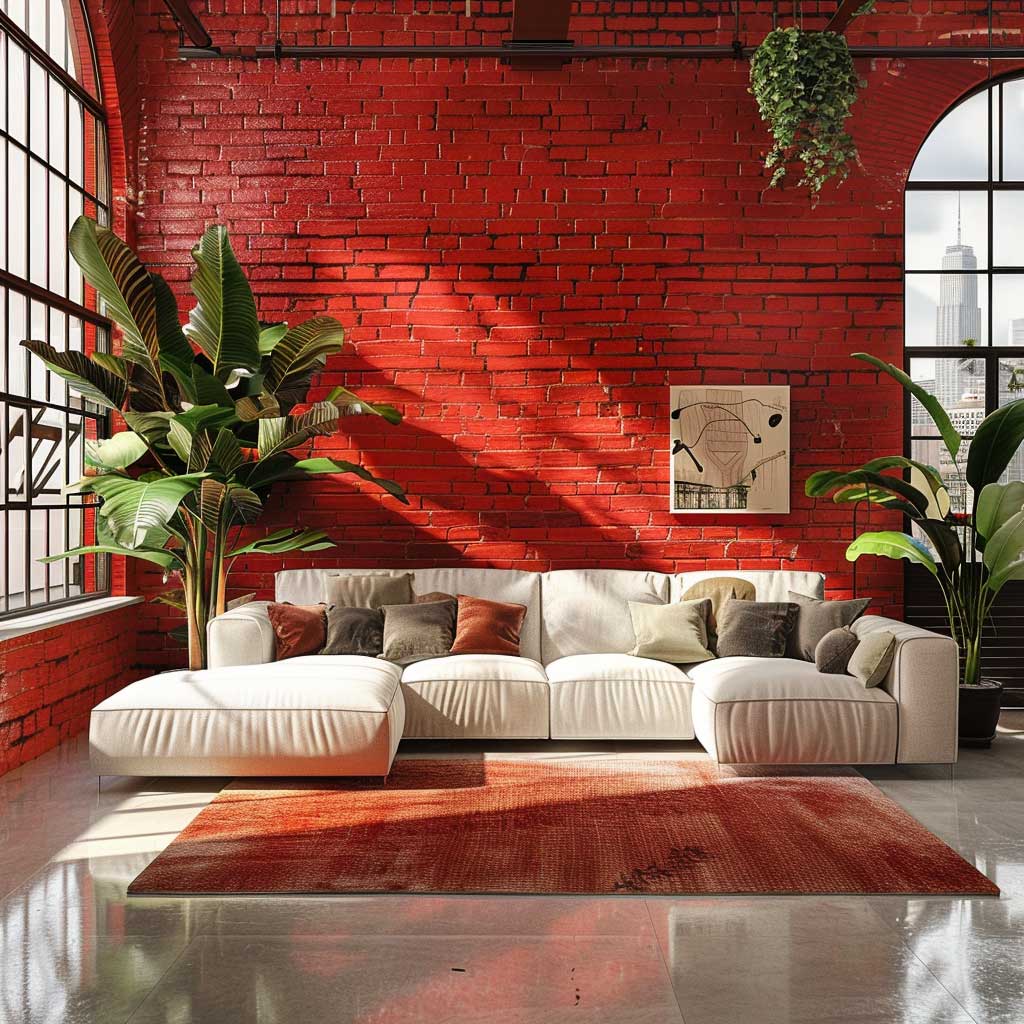 Create a Bold Statement with Red Painted Interior Brick Walls • 333 ...