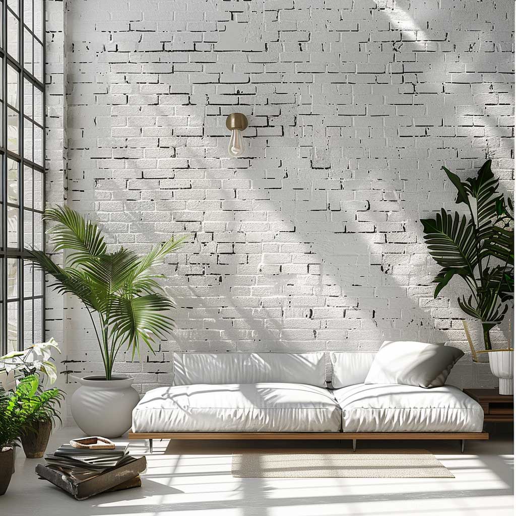 Transform Your Home with Painting Interior Brick Walls in Elegant White ...