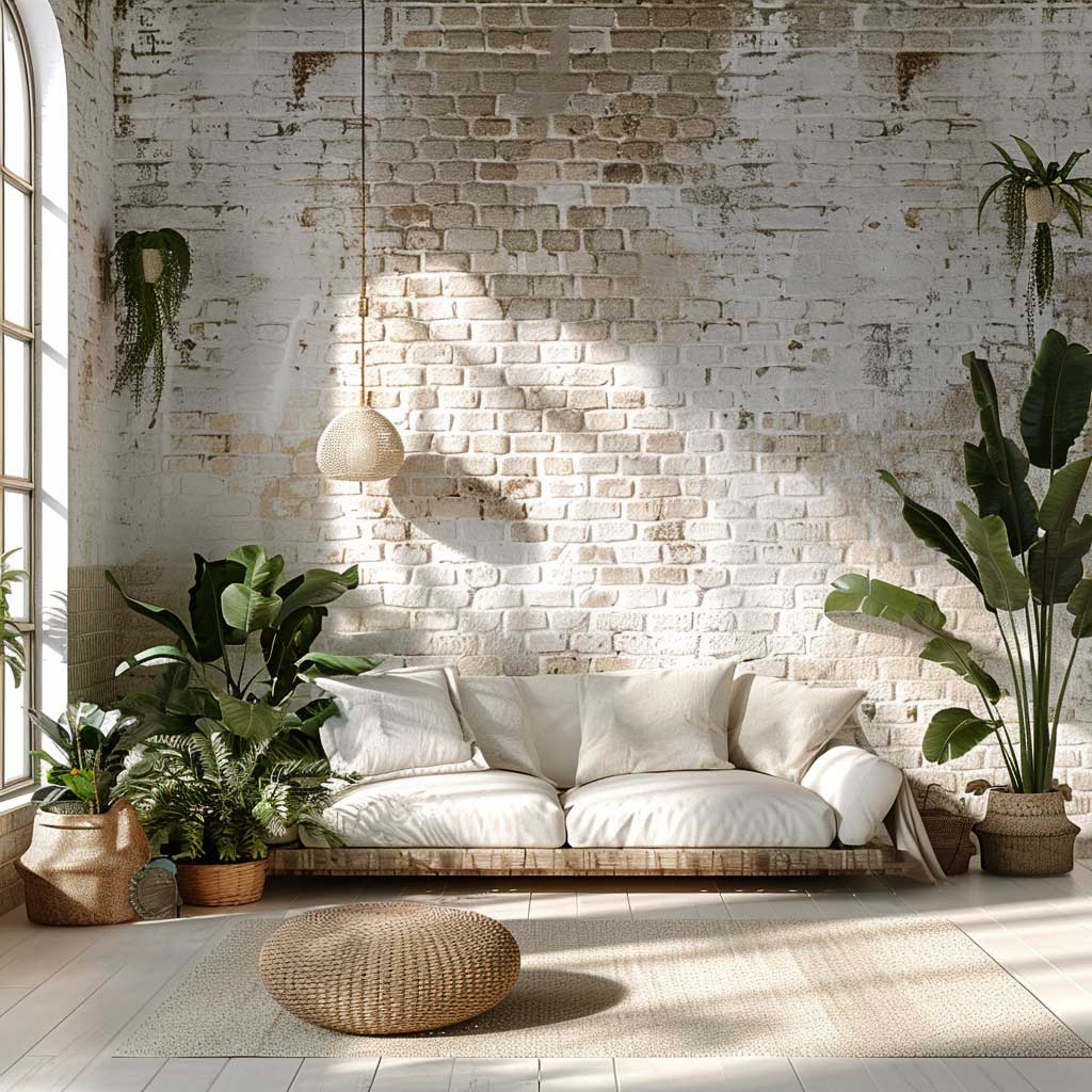 Transform Your Home with Painting Interior Brick Walls in Elegant White ...