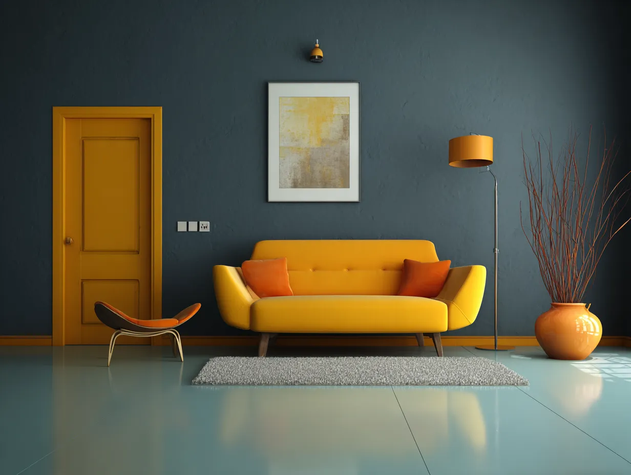Simple Wall Painting Designs for a Living Room