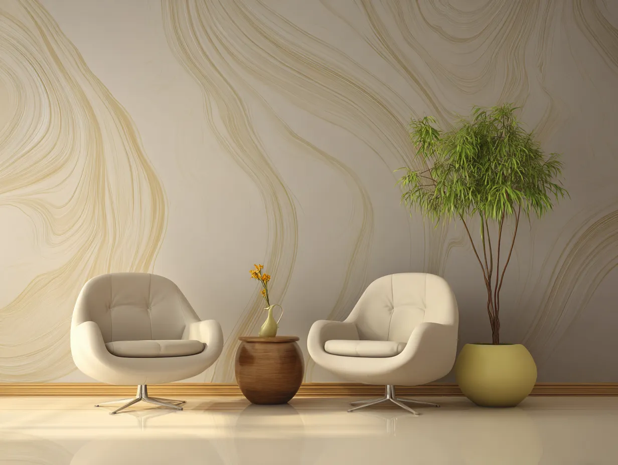 Simple Wall Painting Designs for a Living Room
