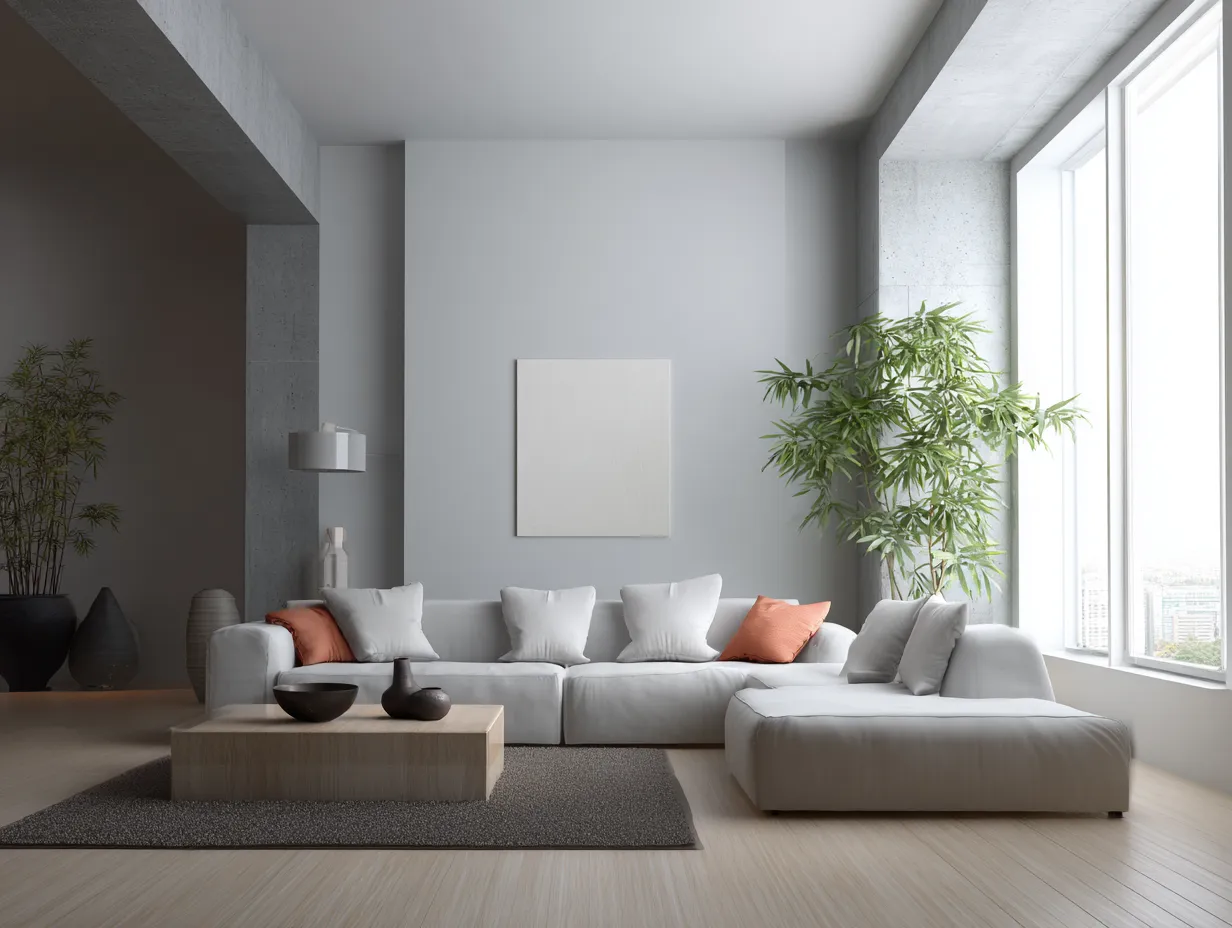 Simple Wall Painting Designs for a Living Room