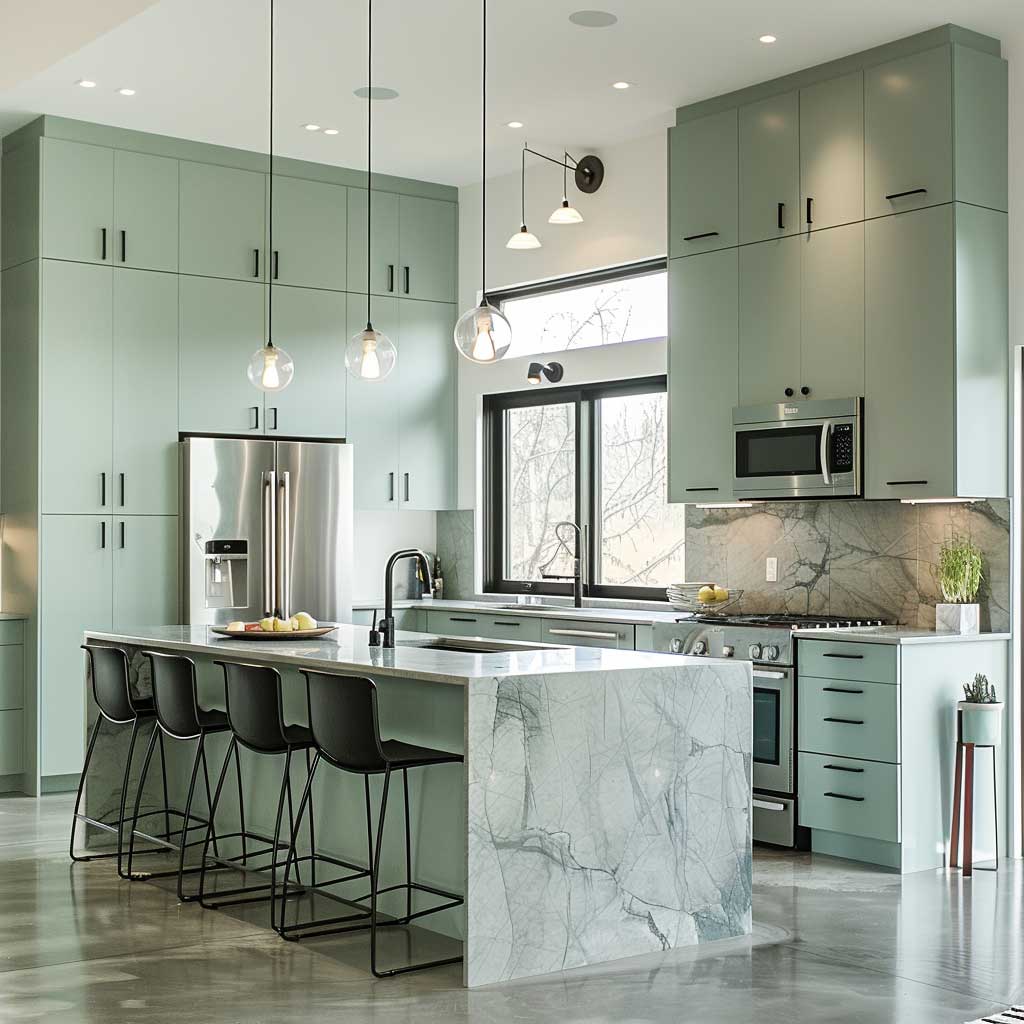 12+ Creative Inside House Color Ideas with a Cool Mint and Grey Combo ...