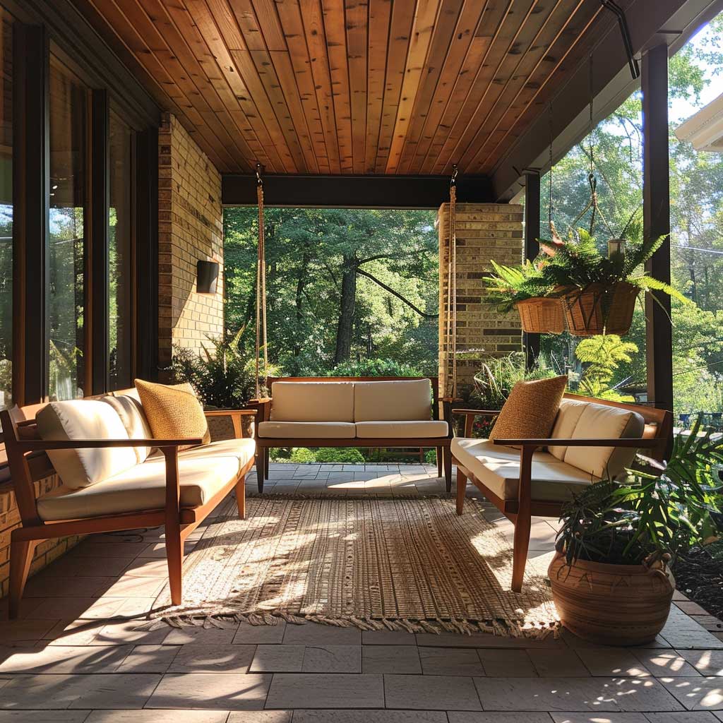 Retro-Inspired Simple Porch Design for Mid-Century Modern Homes • 333 ...