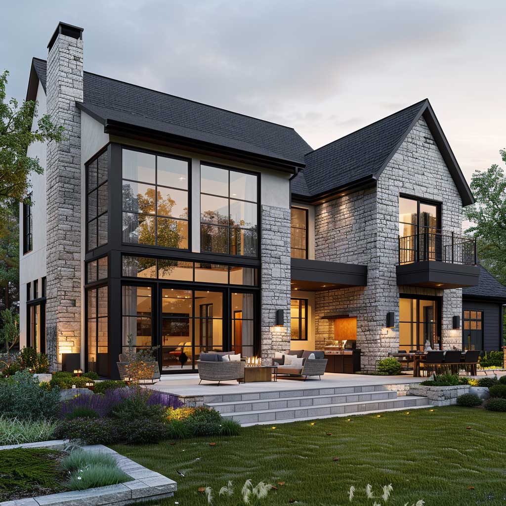 3+ Single Story Modern Farmhouse Exterior Elements for a Chic Country ...