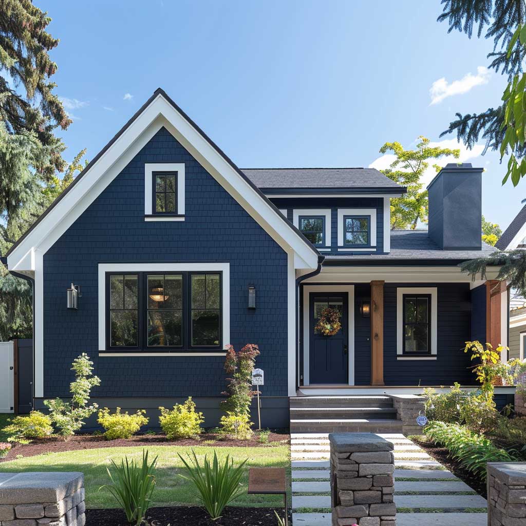 3+ Single Story Modern Farmhouse Exterior Color Schemes for a Fresh ...