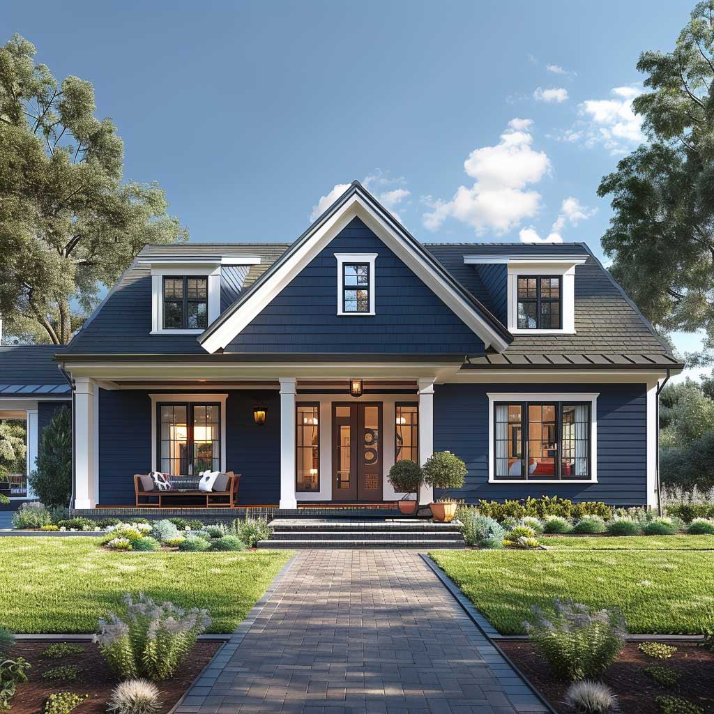 3+ Single Story Modern Farmhouse Exterior Color Schemes for a Fresh ...