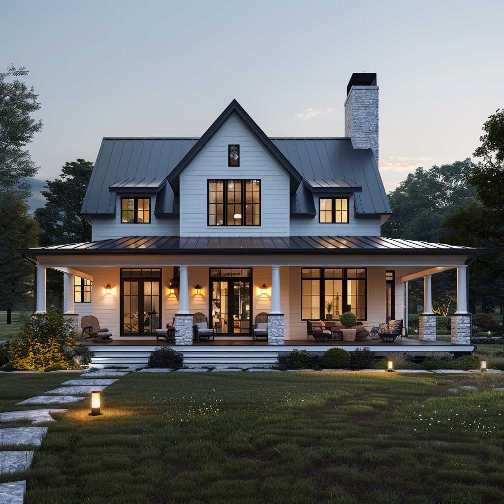 3+ Single Story Modern Farmhouse Exterior Elements For A Chic Country 