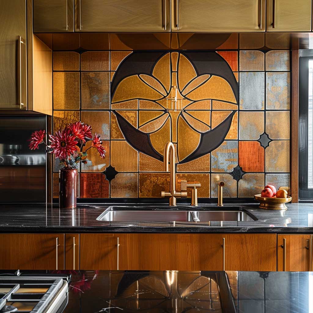 Sophisticated Small Kitchen Decorating Ideas for an Art Deco Flair