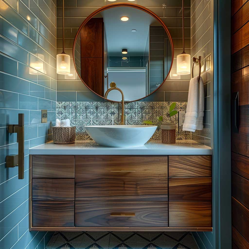 8+ Beautiful Bathrooms with Mid-Century Modern Touches • 333+ Inspiring ...