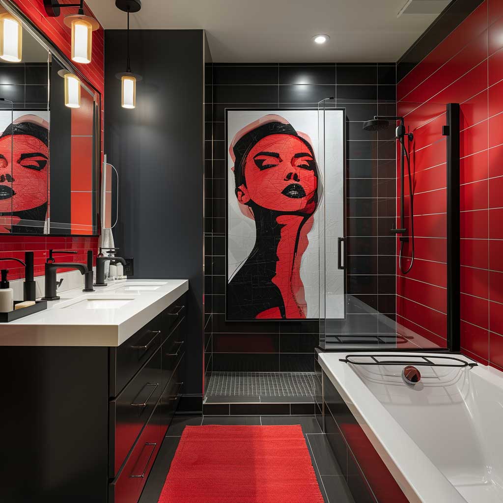 12 Beautiful Bathrooms in Bold Pop Art Style