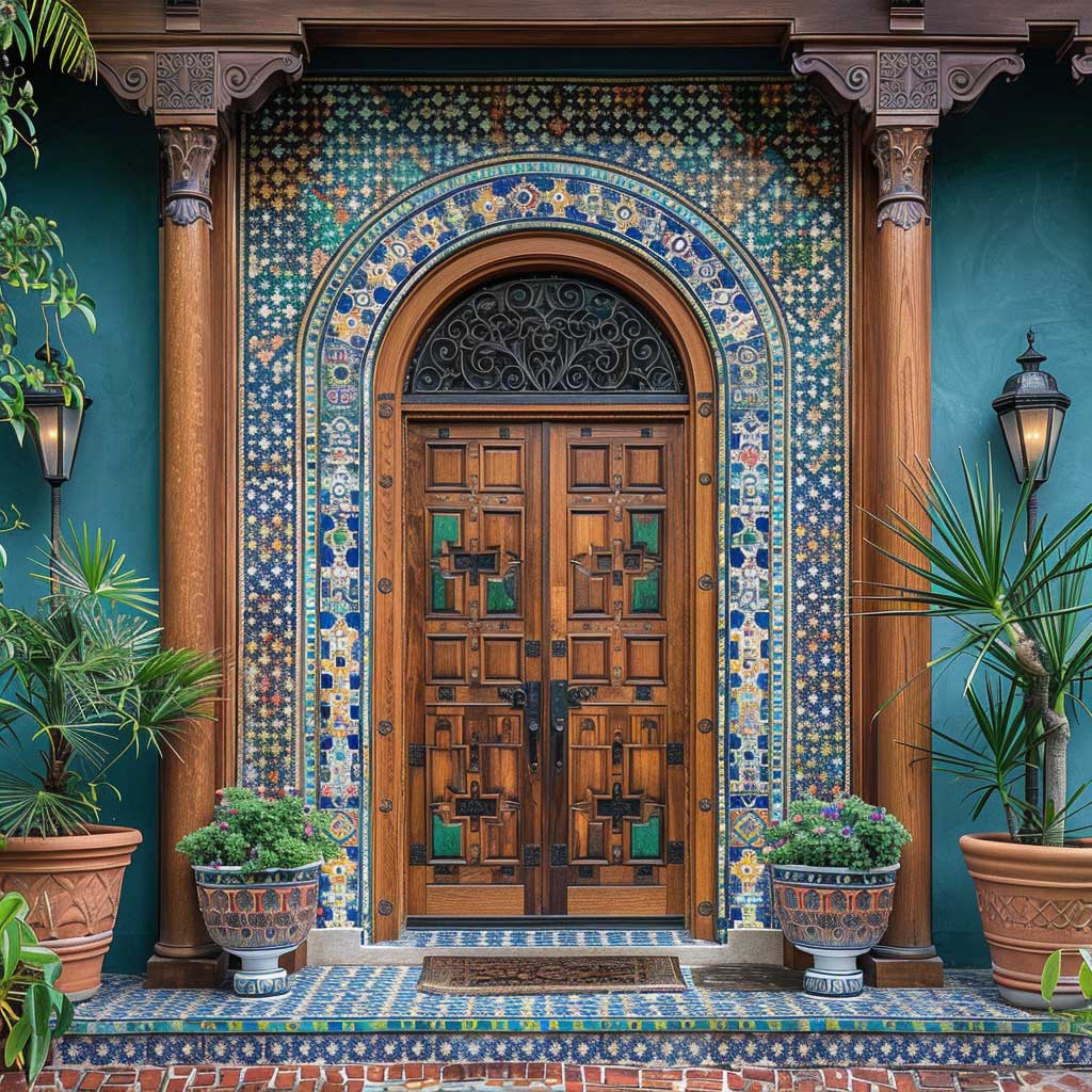 10+ Inviting Front Door Entrance Ideas for Mediterranean Homes