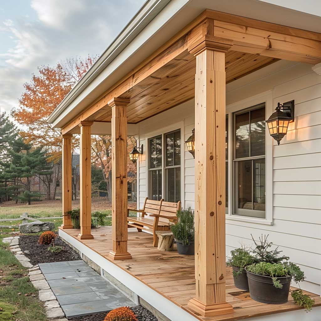 9+ Minimalist Front Porch Columns Ideas for a Clean Design • 333 ...