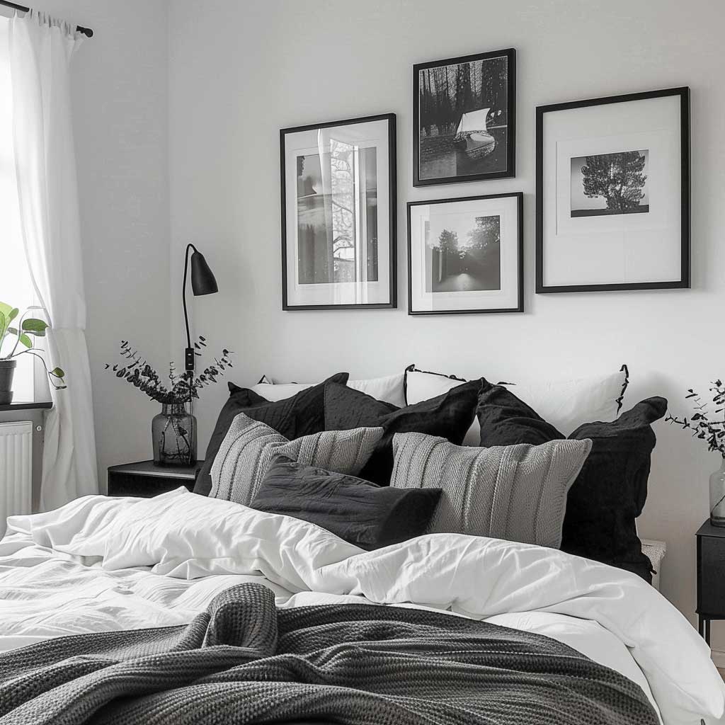 4+ Sophisticated Master Bedroom Wall Decor Ideas in Black • 333 ...