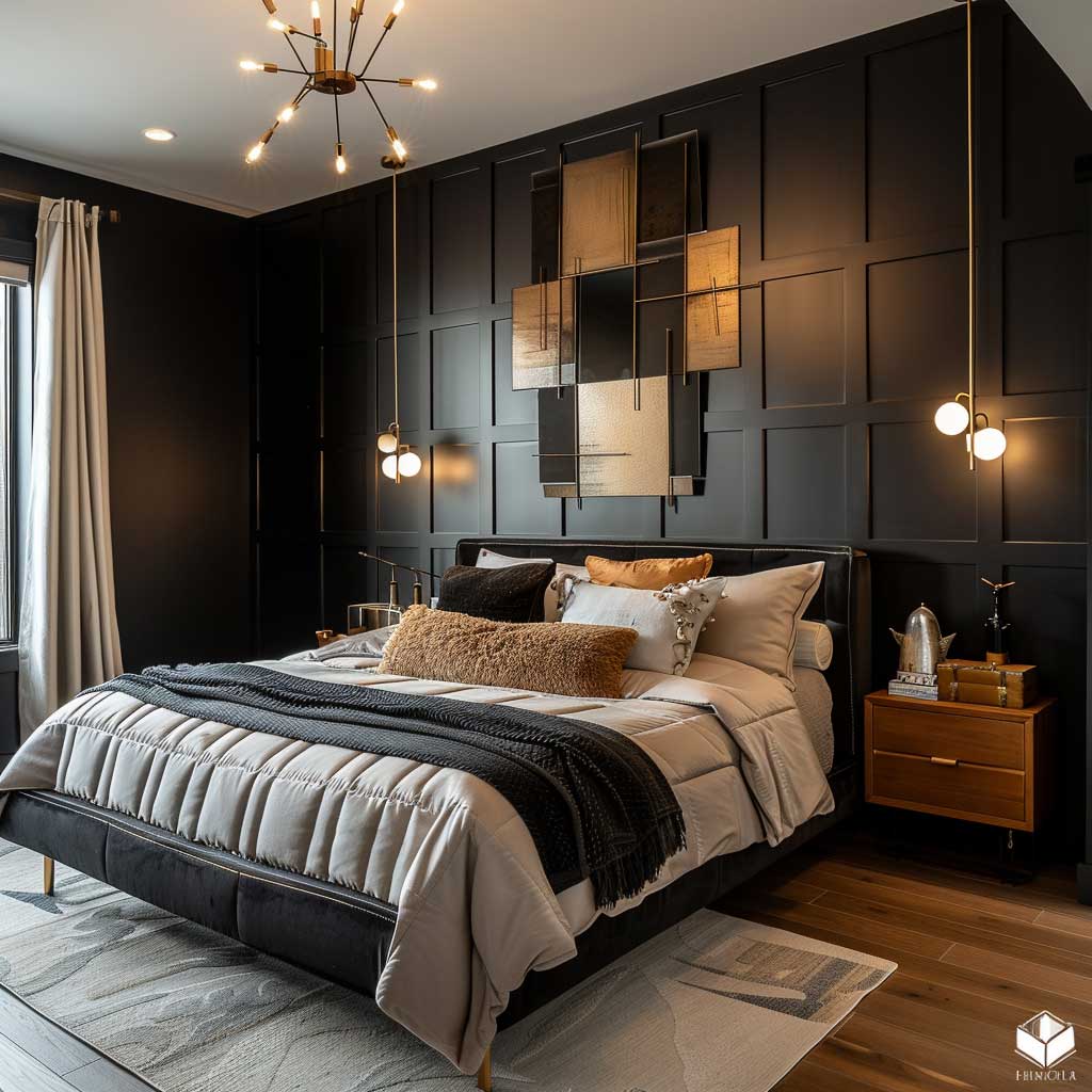 4+ Sophisticated Master Bedroom Wall Decor Ideas in Black • 333 ...