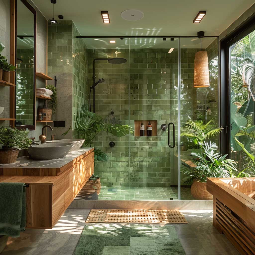 7+ New Bathroom Ideas in Green for a Refreshing Look • ArtFasad