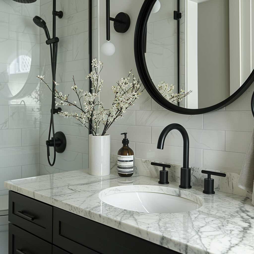 12 Modern Small Bathroom Decor Ideas in Black for a Bold Statement ...