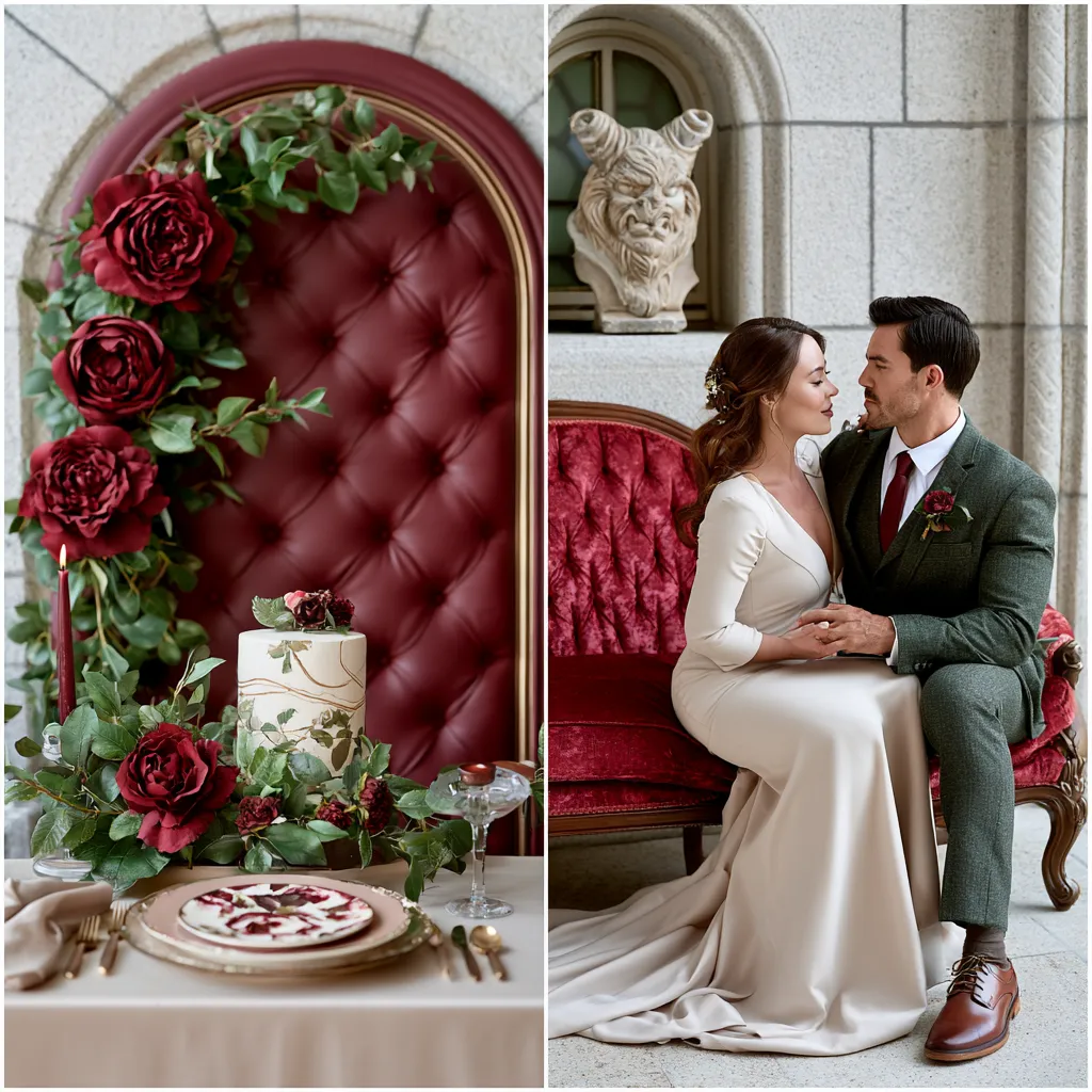 beauty and the beast decorations for wedding