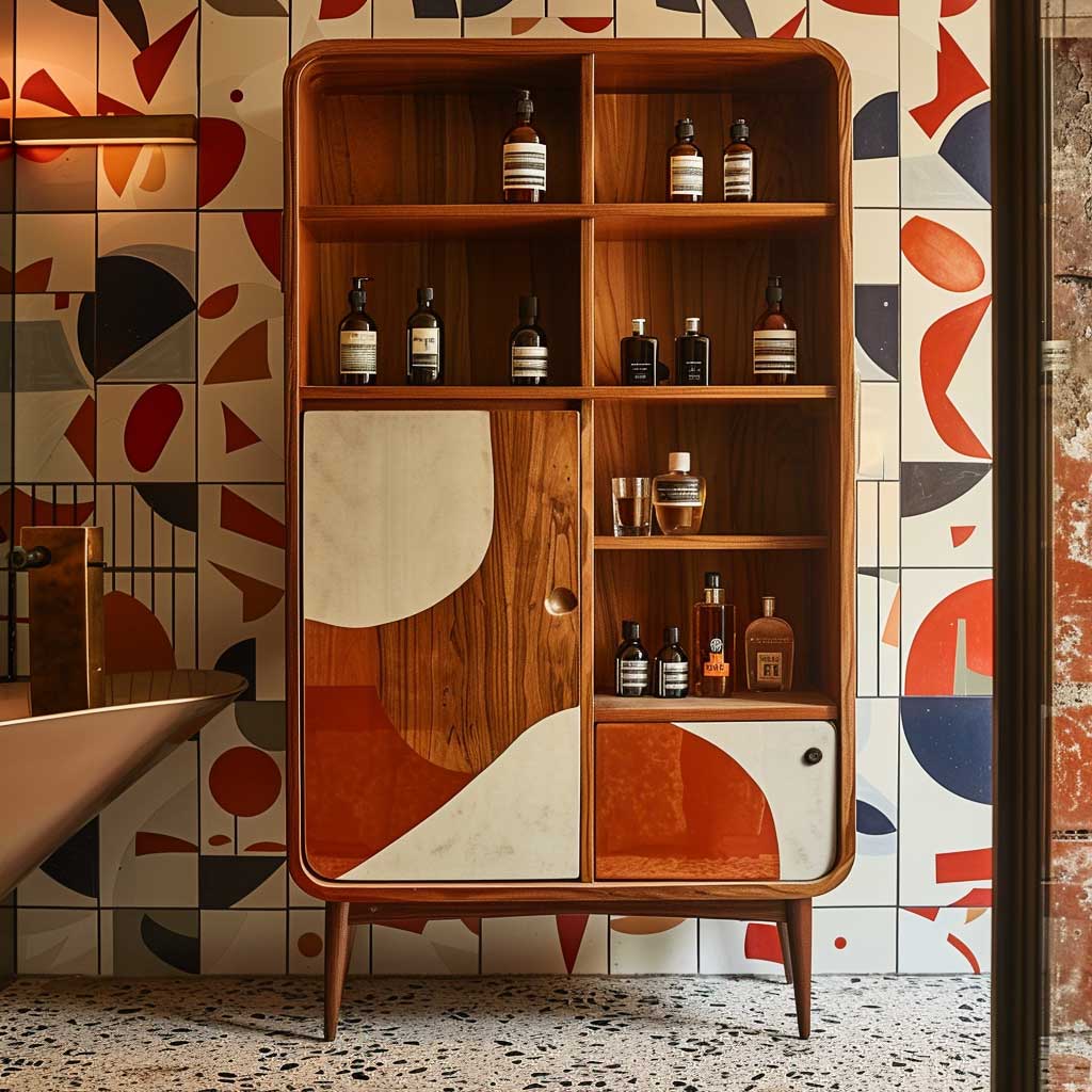 8+ Mid-Century Modern Bathroom Furniture Ideas for Retro Appeal