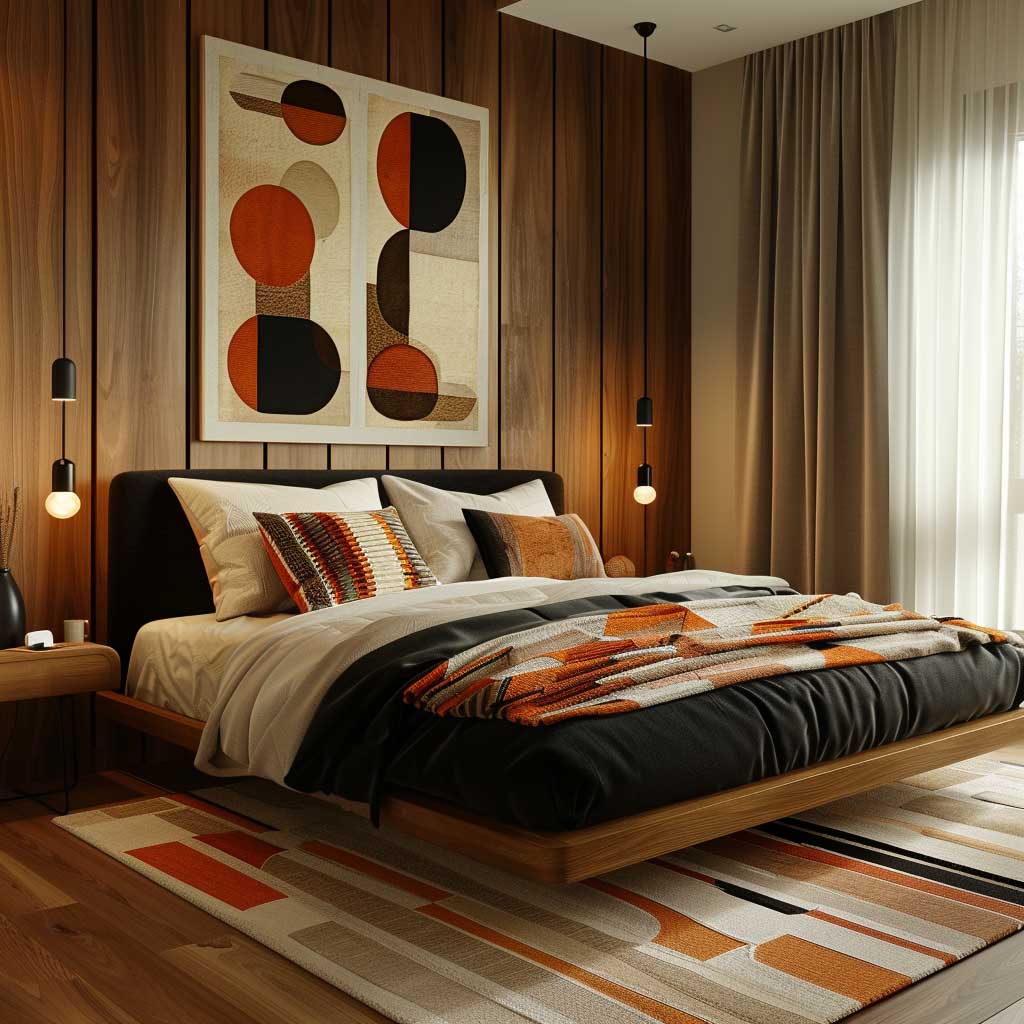 12+ Mid-Century Modern Black Bedroom Furniture Decorating Ideas for Retro Cool • 333k+ Inspiring ...