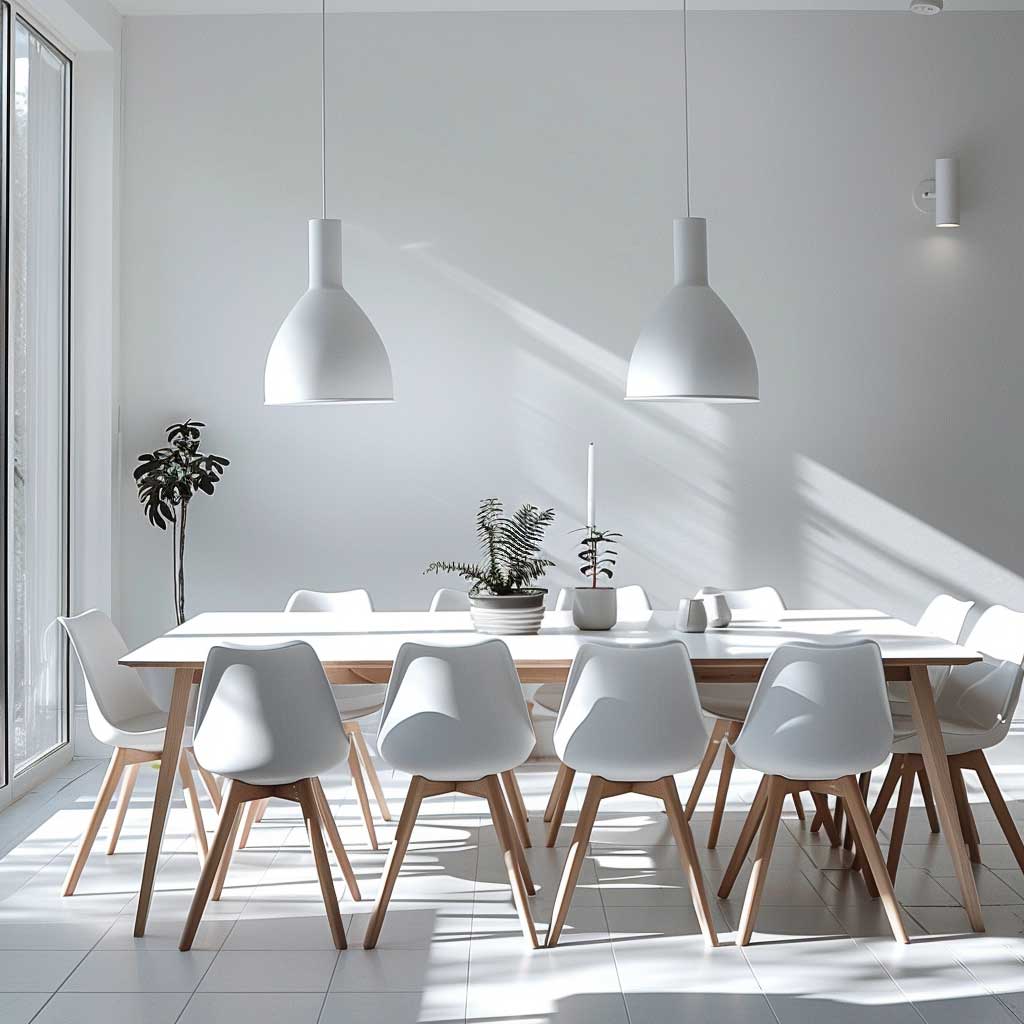 Image showcasing Minimalist Dining Room Design Inspiration for Modern Homes