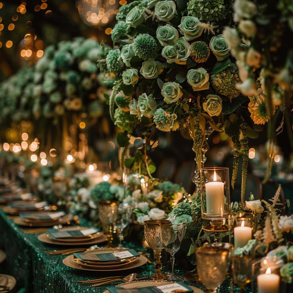 Emerald Green Wedding Theme Looks Flat Without These Four Elements 