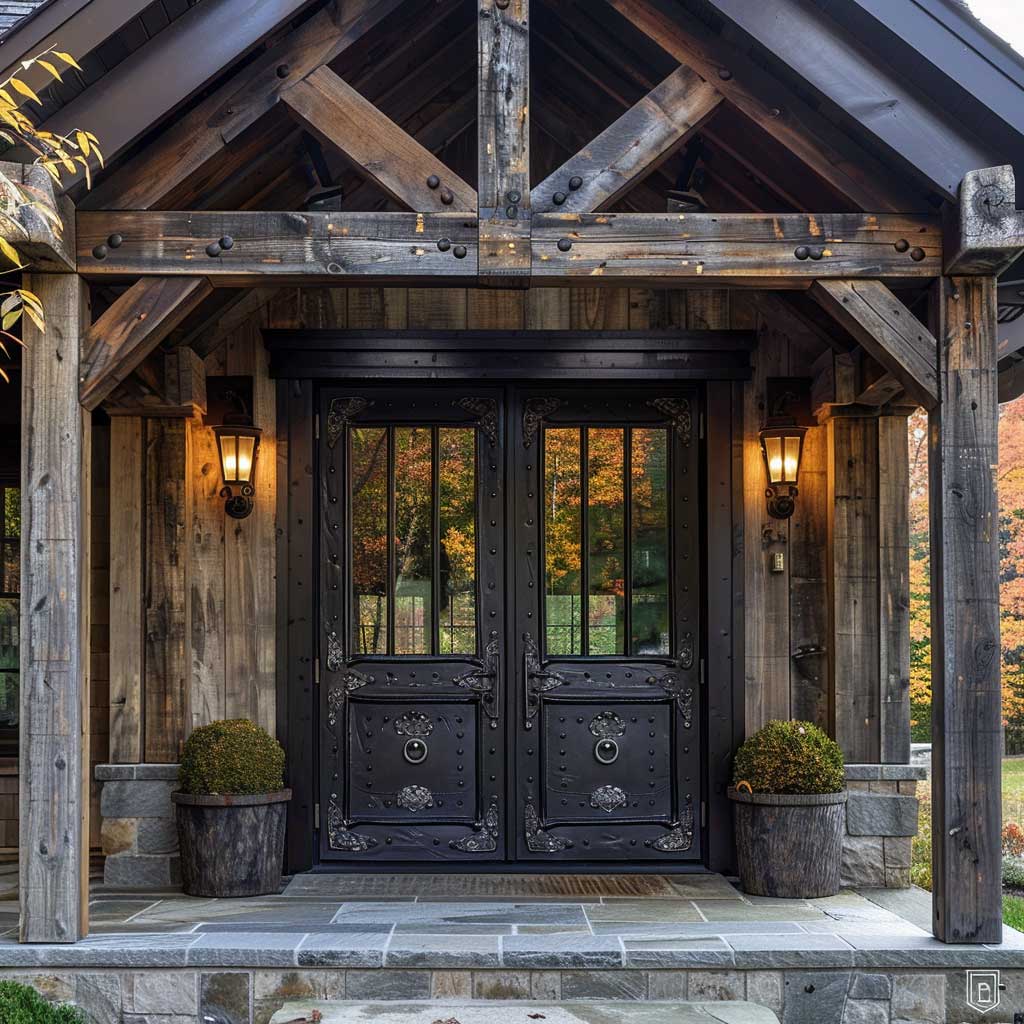12 Classic Iron Front Double Door Design Ideas for a Sturdy and Stylish